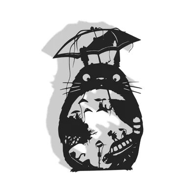 Mô hình treo tường trang trí Totoro - Ghibli Art 3D độc đáo
