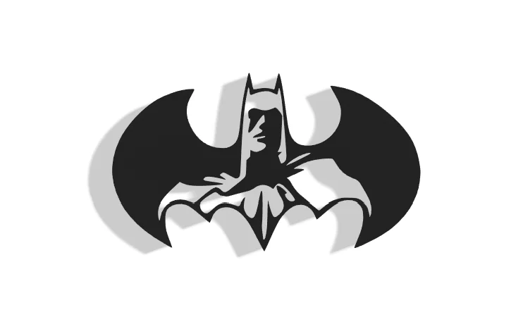 Mô hình treo tường Batman Decor - Phụ kiện trang trí 3D ấn tượng - Image 1