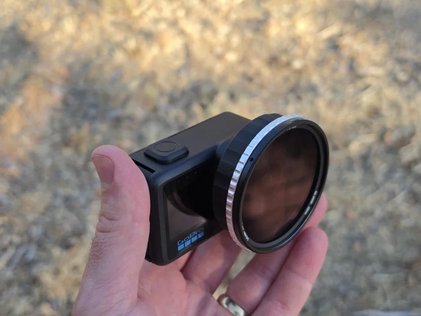 Bộ chuyển đổi kính lọc 58mm cho GoPro Mission 1 (có ren!) - Image 1
