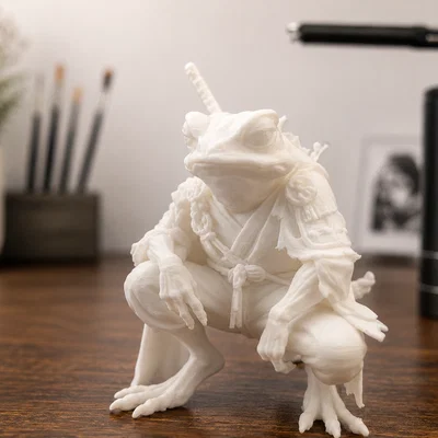 Moss Frog Samurai – Mô hình thu nhỏ 3D phong cách Fantasy