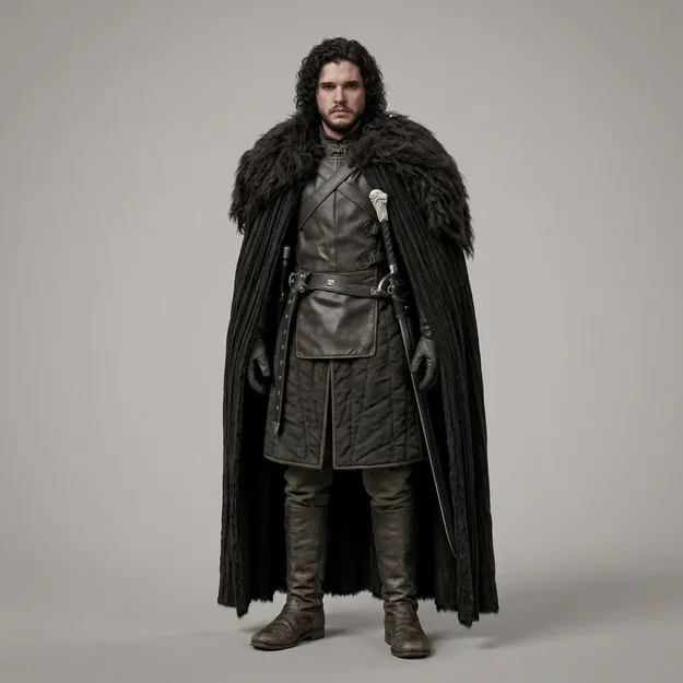 Mô hình 3D Jon Snow Game of Thrones: Tái hiện chiến binh Winterfell - Image 1