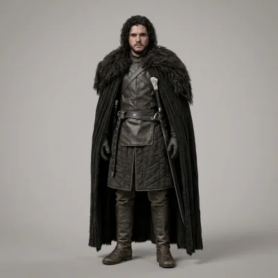 Mô hình 3D Jon Snow Game of Thrones: Tái hiện chiến binh Winterfell