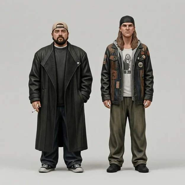 Mô hình 3D Jay và Silent Bob - Clerks II ấn tượng - Image 1
