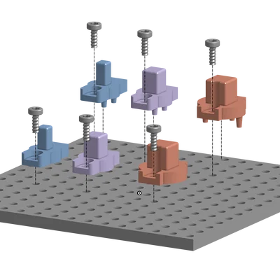 OpenGridMount Socket Adapters (Tương thích ToolGrid & Toolify3D)