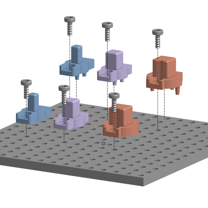 OpenGridMount Socket Adapters (Tương thích ToolGrid & Toolify3D)
