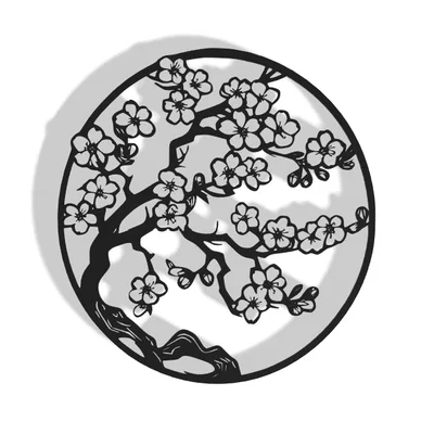 Mô hình trang trí treo tường Sakura Decor nghệ thuật