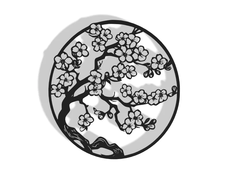 Mô hình trang trí treo tường Sakura Decor nghệ thuật