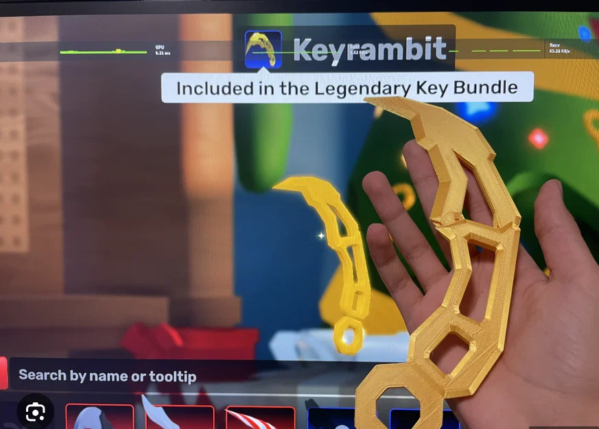 Mô hình 3D Roblox Rivals Keyrambit - Image 1