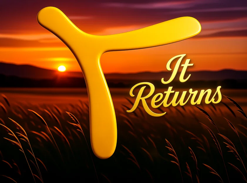 Boomerang T-Form V2: Đồ chơi in 3D tự quay trở lại cực vui - Image 1