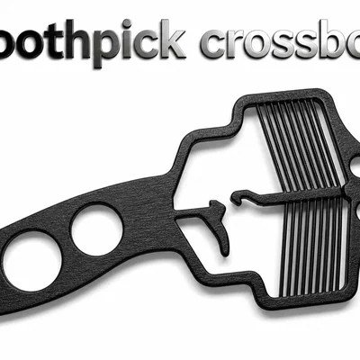 Mô hình nỏ bắn tăm (Toothpick Crossbow) in 3D độc đáo