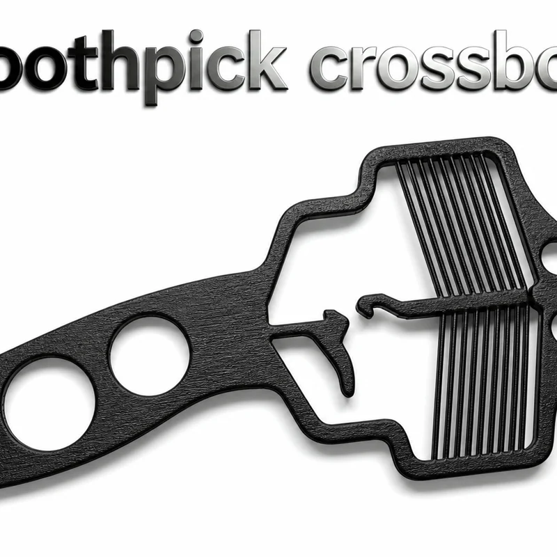 Mô hình nỏ bắn tăm (Toothpick Crossbow) in 3D độc đáo