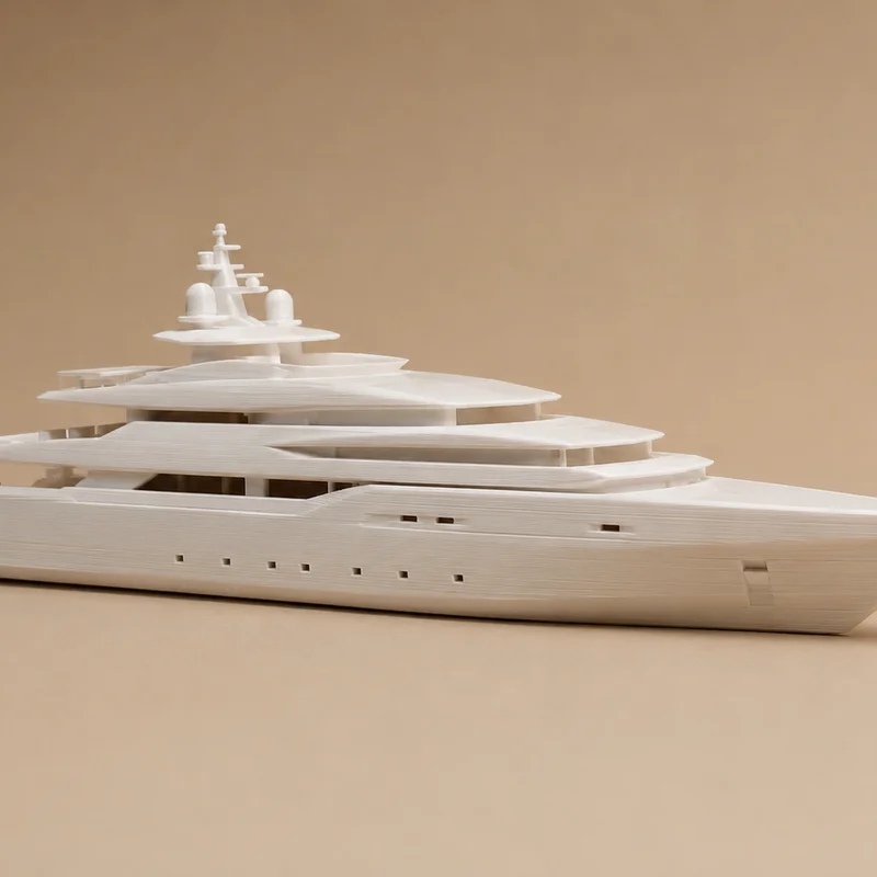 Mô hình siêu du thuyền hạng sang 3D (Moderne Luxus-Yacht) đẹp mắt