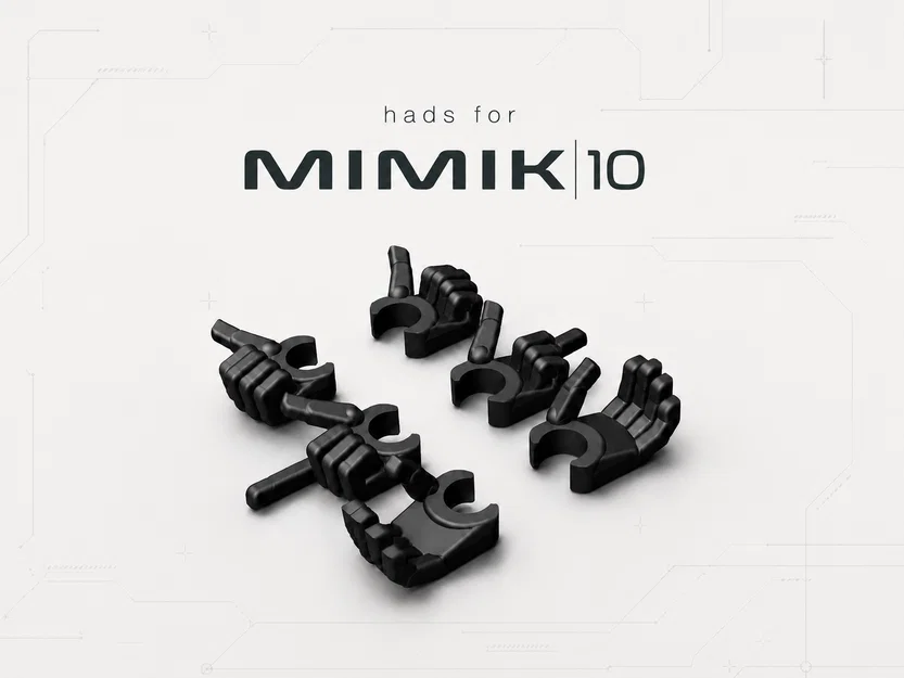 Bộ tay thay thế cho mô hình Mimik 10 - Phụ kiện in 3D tùy chỉnh - Image 1