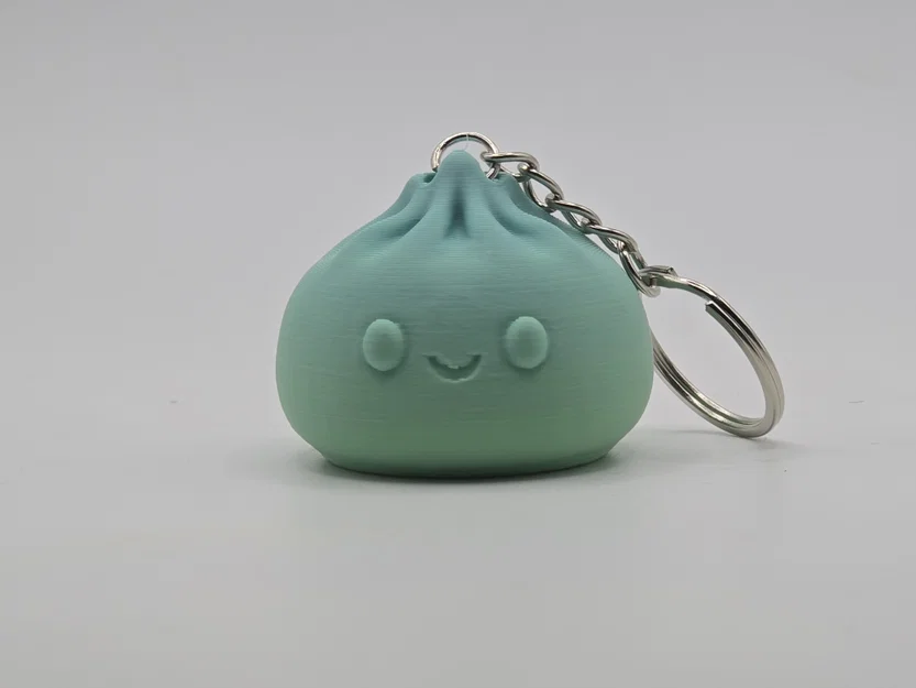 Móc khóa bánh bao chibi (Bao Bun Dumpling Keychain) dễ thương - Image 1