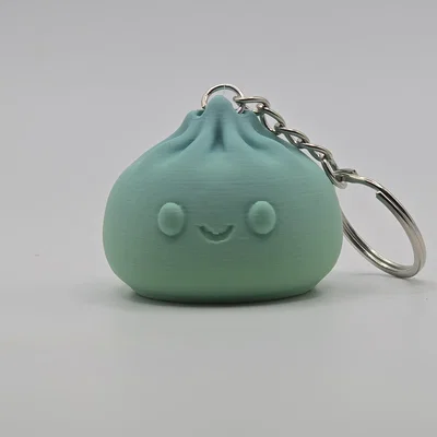 Móc khóa bánh bao chibi (Bao Bun Dumpling Keychain) dễ thương