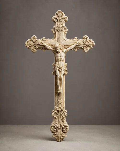 Mô hình 3D Chúa Giêsu trên thập tự giá tinh xảo (Jesus Christus am Kreuz) - Image 1