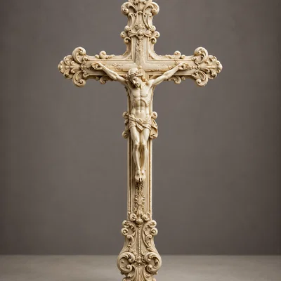 Mô hình 3D Chúa Giêsu trên thập tự giá tinh xảo (Jesus Christus am Kreuz)