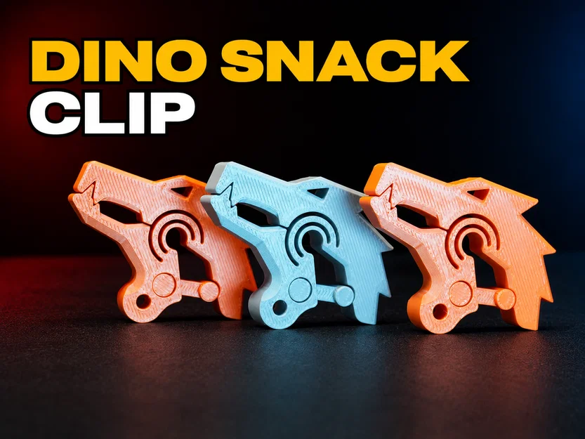 Dino Snack Clip - Kẹp miệng túi hình khủng long siêu đáng yêu - Image 1