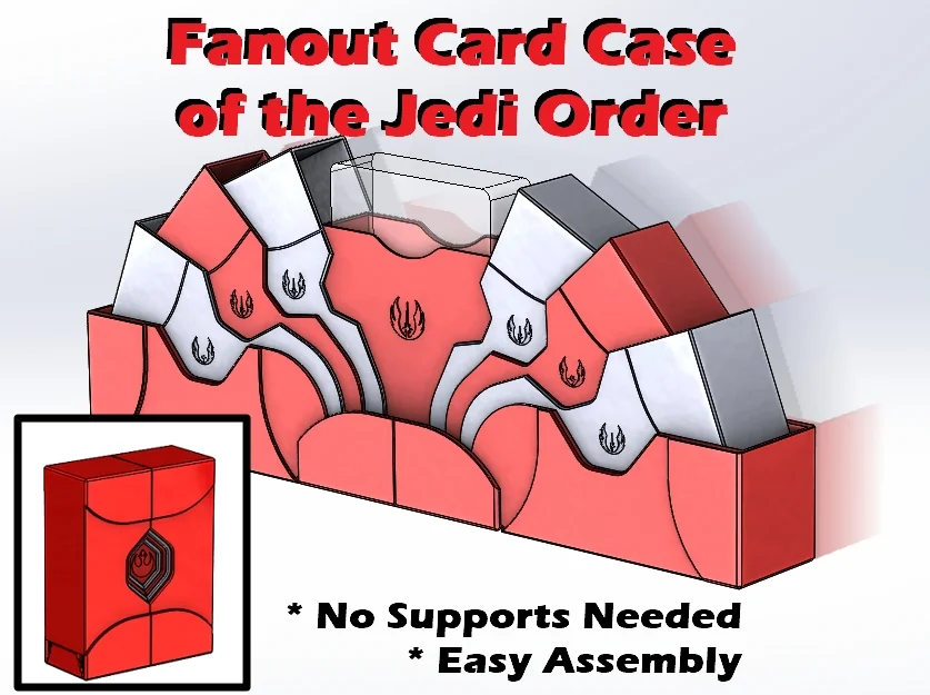 #0198 STAR WARS Hộp Đựng Bài Tây Fanout [ Jedi Order ] - Image 1