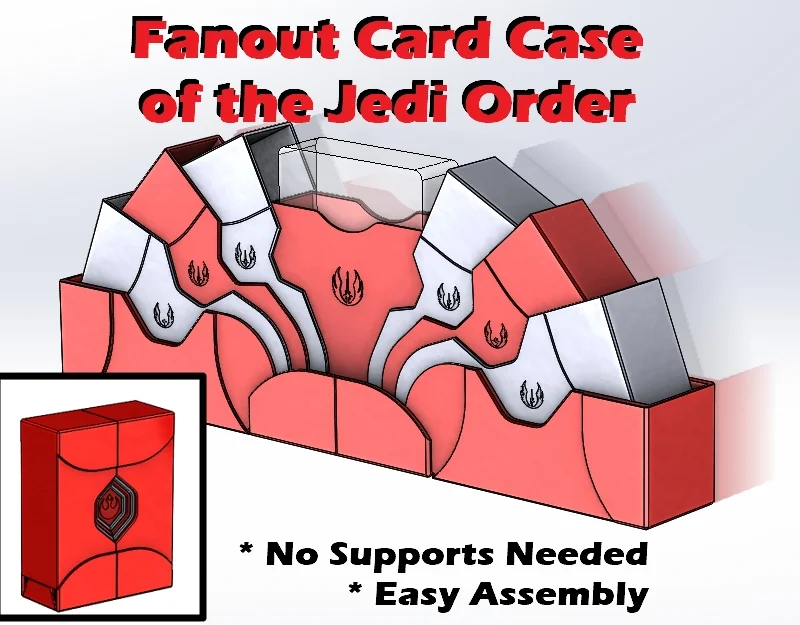 #0198 STAR WARS Hộp Đựng Bài Tây Fanout [ Jedi Order ]